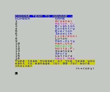 Football Manager (1982) (AMIGA)