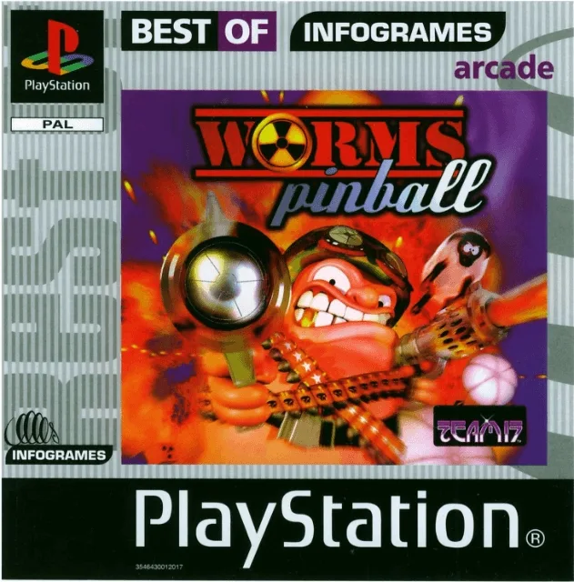 Worms Pinball [Best of Infogrames] (PS1)